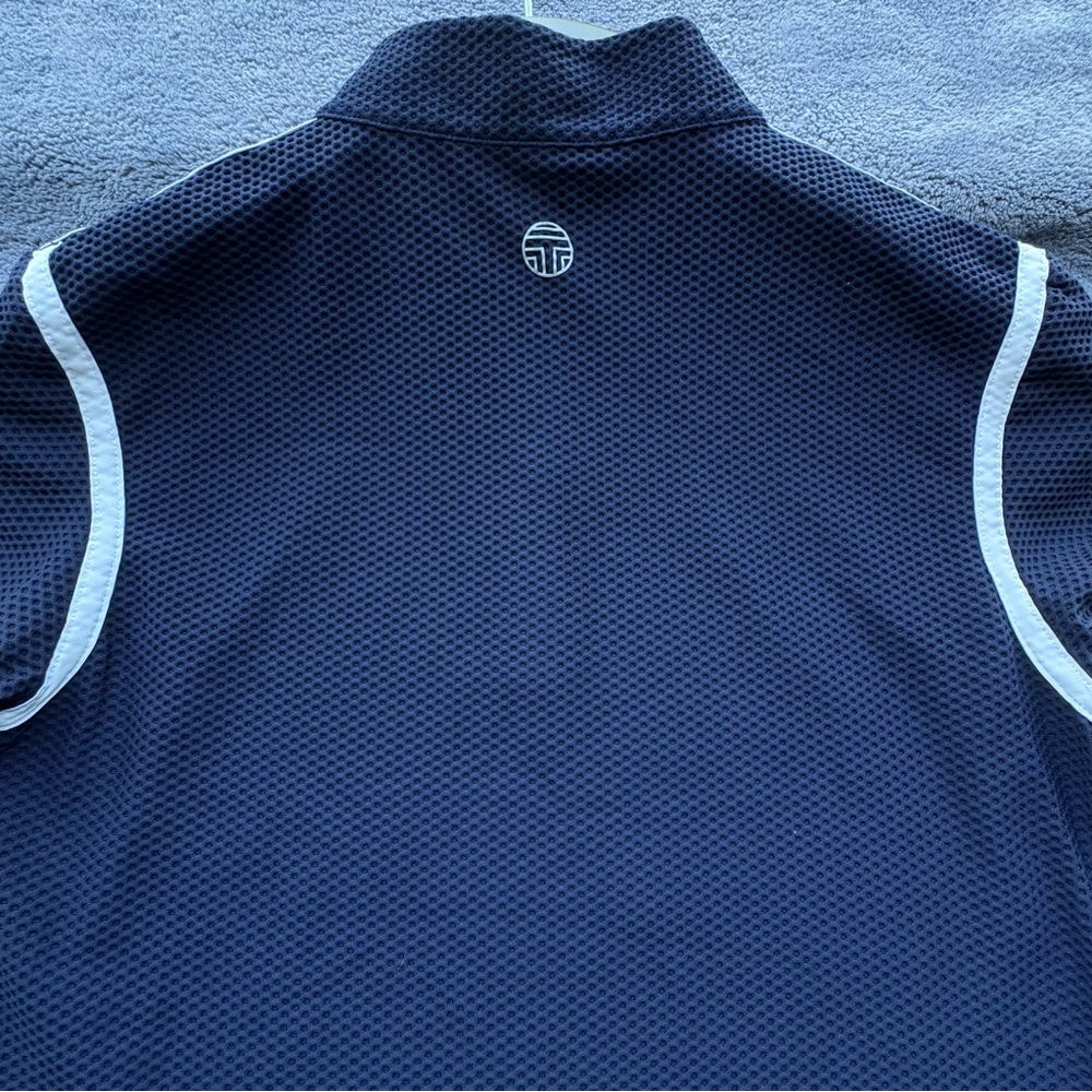Tory Sport Navy Long Sleeve Top with White Accents - Picture 6 of 16